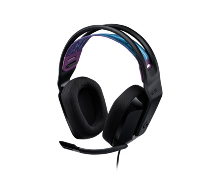 Logitech G335 Auriculares Gaming con Microfono - Adaptador USB-C - Multiplataforma - Altavoces Dinamicos - Jack 3.5mm - Color Negro