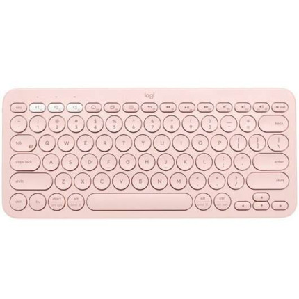 Logitech K380 Teclado Inalambrico Bluetooth - Hasta 3 Dispositivos Simultaneamente - Color Rosa