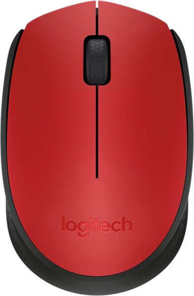 Logitech M171 Raton Inalambrico 1000dpi - 3 Botones - Uso Ambidiestro - Color Rojo