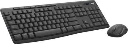 Logitech MK370 Pack Inalambrico USB Teclado Multimedia + Raton 1000dpi 3 Botones - Uso Ambidiestro - Color Negro