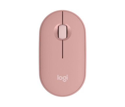 Logitech Pebble Mouse 2 M350s Raton Inalambrico USB 1000dpi - Multidispositivo - Uso Ambidiestro - Color Rosado