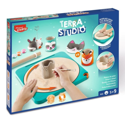 Maped Terra Studio Taller de Ceramica - Kit Infantil Completo y Facil de Usar - Para NiÃ±os a partir de 5 AÃ±os