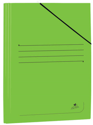 Mariola Carpeta de Carton Plastificado Folio 500gr/m2 - Medidas 34x25cm - Cierre con Goma Elastica - Color Verde