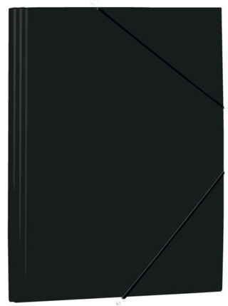 Mariola Carpeta de Polipropileno con Solapas 450 Micras - Formato Folio - Medidas 34x25cm - Cierre con Goma Elastica - Color Negro