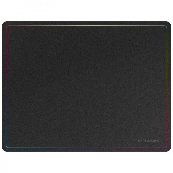 Mars Gaming Alfombrilla Gaming Nanotextil - Deslizamiento Suave - Efecto Rainbow - Base Antideslizante - Alta Durabilidad - Colo