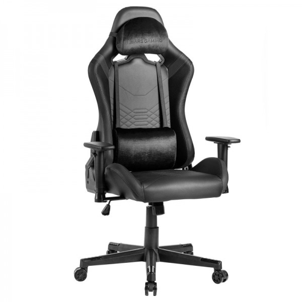 Mars Gaming MGC-PRO Silla Gaming - Cuero PU - Cojines Soft-Touch - Reposabrazos 2D - Respaldo Reclinable 135º - Soporta 150 kg