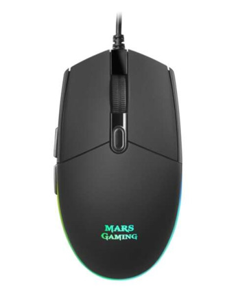 Mars Gaming MMG Raton Gaming USB 3200dpi - 6 Botones - Iluminacion LED RGB - Uso Diestro - Cable de 1.60m