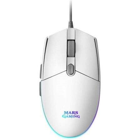 Mars Gaming MMG Raton Gaming USB 3200dpi - Iluminacion RGB Flow - 5 Botones - Uso Diestro - Cable de 1.60m
