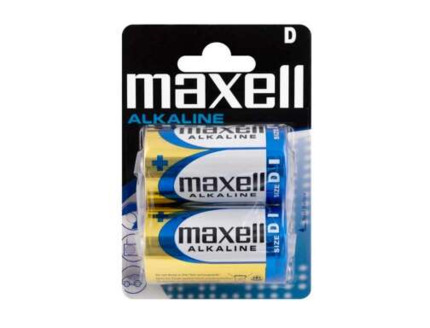 Maxell Pack de 2 Pilas Alcalinas LR20 D