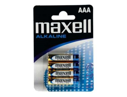 Maxell Pack de 4 Pilas Alcalinas LR03 AAA 1.5V