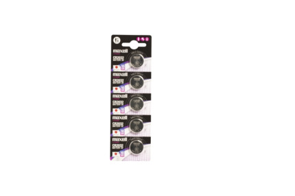 Maxell Pack de 5 Pilas Litio de Boton CR2032 3V