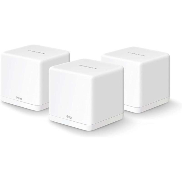 Mercusys H30G Sistema Wi-Fi Mesh AC1300 Dual Band - 3 Unidades Halo - Cobertura hasta 260 mò - Roaming sin Interrupciones
