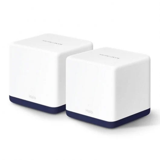 Mercusys H50G Sistema Wi-Fi Mesh AC1900 - 2 Unidades Halo - Cobertura hasta 350 mÃÂ² - Roaming sin Interrupciones
