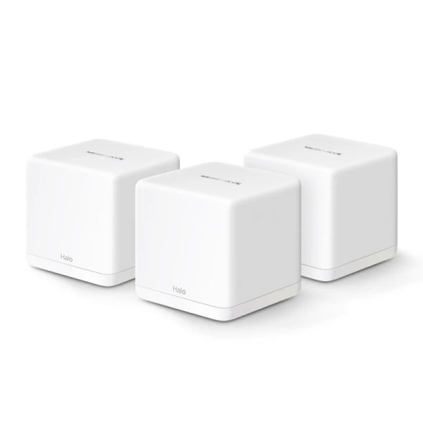 Mercusys H60X Sistema Wi-Fi 6 Mesh AX1500 Doble Banda - 3 Unidades Halo - Cobertura hasta 550 mò - Color Blanco