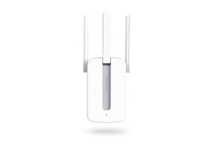 Mercusys Repetidor Amplificador Extensor de Red WiFi - Hasta 300Mbps - Tecnologia MIMO - Boton WPS - 3 Antenas Externas