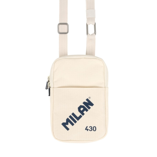 Milan Coleccion 430 Bolso Pequeño Bandolera - Tamaño Bolso 19x2.3x12.8cm - Cierre de Cremallera - Mosqueton de Aluminio - Colo