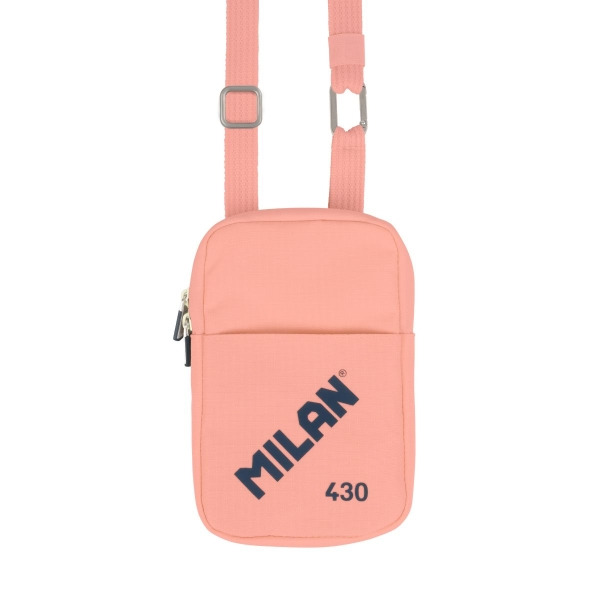 Milan Coleccion 430 Bolso Pequeño Bandolera - Tamaño Bolso 19x2.3x12.8cm - Cierre de Cremallera - Mosqueton de Aluminio - Colo
