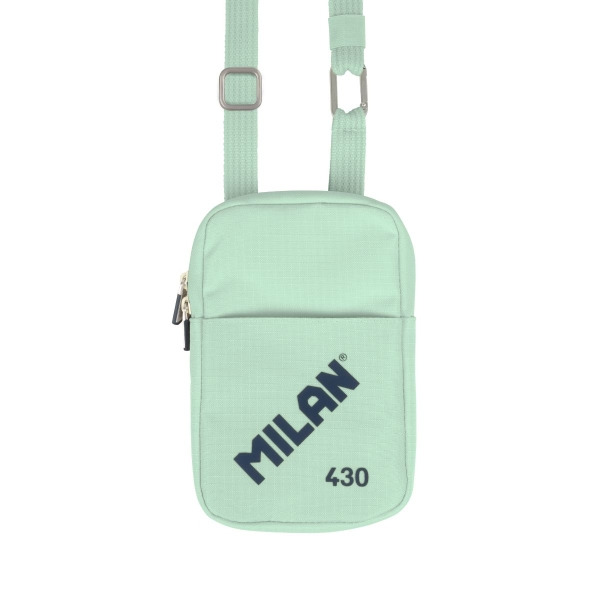 Milan Coleccion 430 Bolso Pequeño Bandolera - Tamaño Bolso 19x2.3x12.8cm - Cierre de Cremallera - Mosqueton de Aluminio - Colo