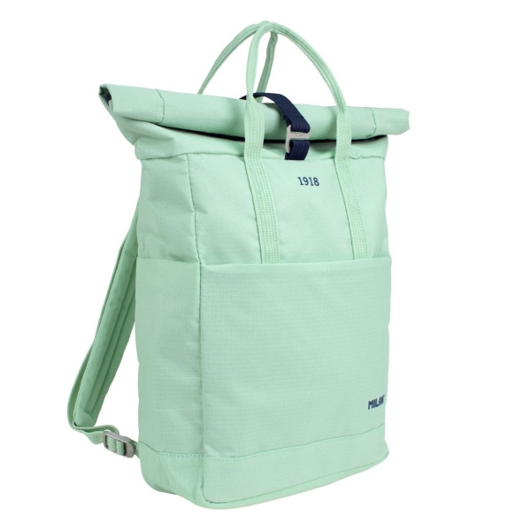 Milan Coleccion 430 Mochila Urbana 10L - Cierre Superior Enrollable - 2 Bolsillos Laterales - Bolsillo Trasero Acolchado - Asas