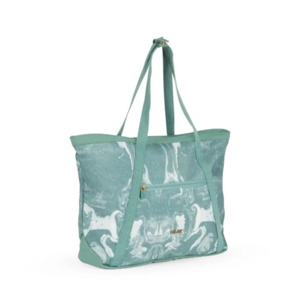 Milan Coleccion Lava Bolso Shopper 18.5L - Gran Capacidad - Cierre de Cremallera - TamaÃ±o 52x36x3cm - Color Verde