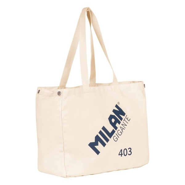 Milan Serie 1918 Gigante 403 Tote Bag Bolsa de Tela - TamaÃ±o 51x40.5x21.5cm - Capacidad 40L - Color Beige