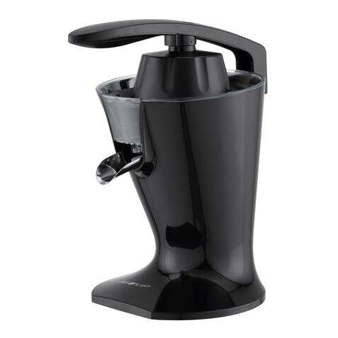 Muvip Black Design Exprimidor Electrico 160W - Comodo Mango para Presionar - Filtro de Acero Inoxidable - Sistema Antigoteo - 2