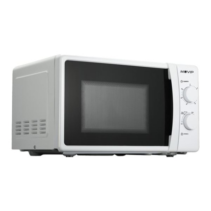 Muvip Microondas - Capacidad 20L - Potencia 700W - 6 Niveles de Potencia - Temporizador 30min - Descongelacion - Color Blanco