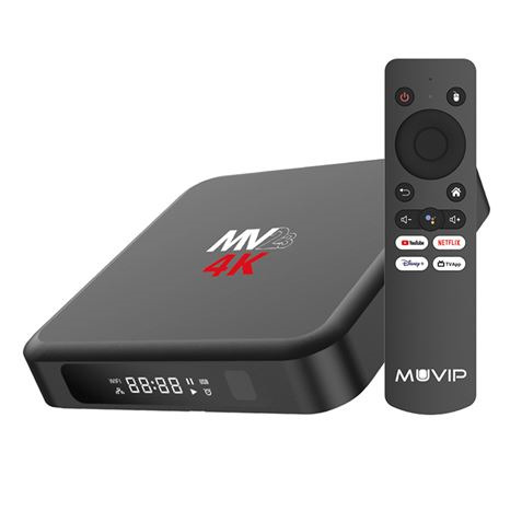 Muvip MV23 Mini PC Smart TV 4K 5G - Android 14 - Quad Core - 4GB RAM - 32GB - Color Negro