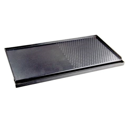 Muvip Plancha De Asar para Cocina Portatil - Zona Recoge Grasa - Bordes Antisalpicaduras - Revestimiento Antiadherente - Ideal para Cocinas Portatiles de 2 Quemadores  - Compatible con MV0612, MV0613