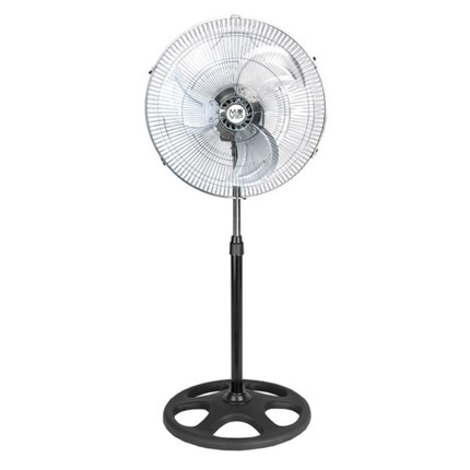Muvip Ventilador Industrial de Pie - 75W - 45cm - 3 Velocidades - Color Plata/Negro