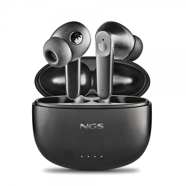 NGS Artica Hush Auriculares Bluetooth 5.3 TWS ANC - Conexion Automatica - Asistente de Voz - Autonomia hasta 4h - Base de Carga