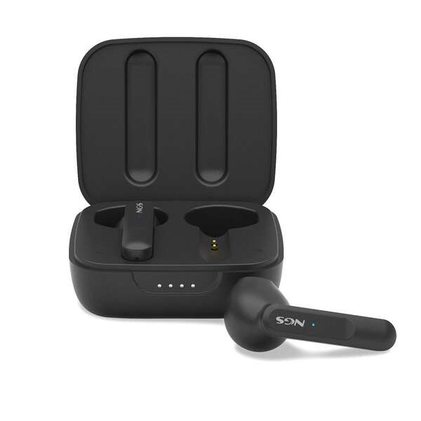 NGS Artica Move Black Auriculares Intrauditivos Bluetooth 5.3 TWS - Manos Libres - Asistente de Voz - Autonomia hasta 7h - Base
