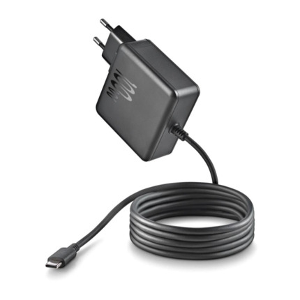 NGS GAN 100WâC Cargador de Pared GaN 100W - USBâC - PD3.0 PPS - Carga Inteligente para Portatil/Tablet/Smartphone - Proteccion contra Sobrecarga y Cortocircuitos - Cable 1.5m - Color Negro