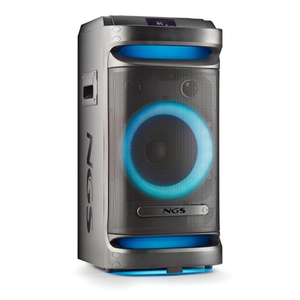 NGS Wild Space 1 Altavoz Portatil 900W Bluetooth 5.3 con Woofer 10" - USB y AUX - Iluminacion LED - Autonomia hasta 6h - Incluye