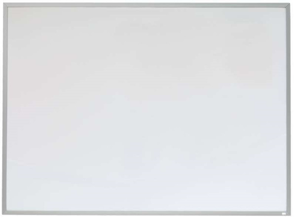 Nobo Pizarra Blanca Magnetica PequeÃ±a con Marco de Aluminio 585x430mm - Borrado en Seco - Almohadillas Adhesivas - Ideal para O