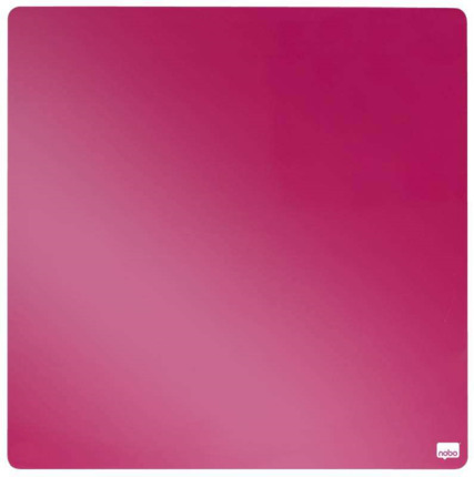 Nobo Tile Mini Pizarra Magnetica 360x360mm - sin Marco - Almohadillas e Imanes Incluidos - Diseño Creativo y Colorido - Fucsia