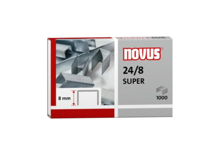 Novus 24/8 Super Caja de 1000 Grapas 24/8 Galvanizadas