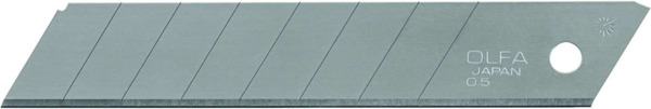 Olfa Pack de 10 Cuchillas de Respuesto para Cutters Olfa - 8 Segmentos - Ancho 18mm