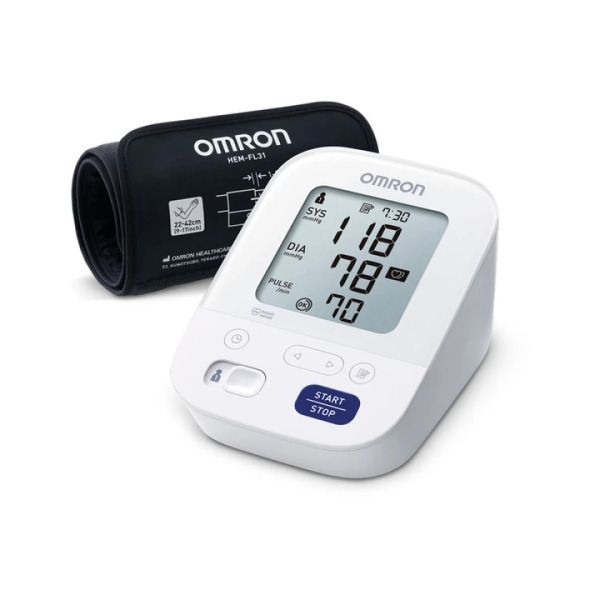 Omron M3 Comfort Tensiometro de Brazo - Deteccion Latido Arritmico - Intellisense - Validacion Clinica - Memoria 2 Usuarios y 60