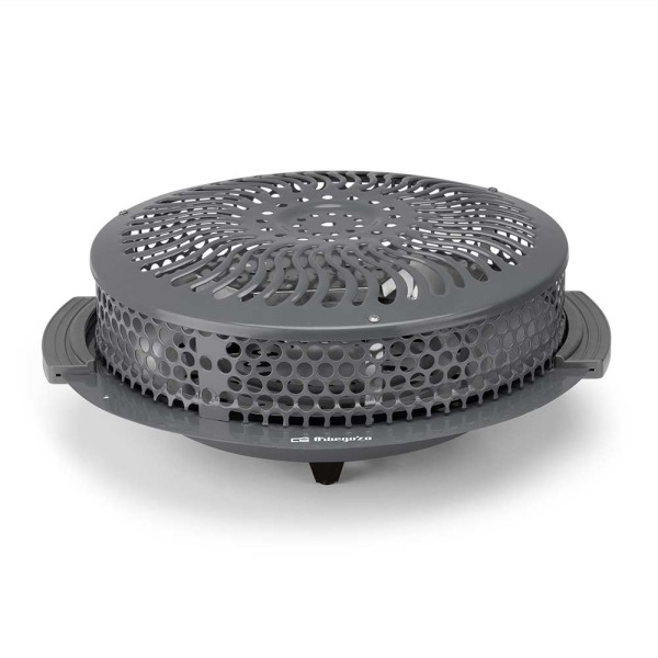 Orbegozo BR 92 Brasero Electrico - Potencia 900W - Rejilla de Seguridad - Asas de Tacto Frio - 2 Niveles de Calor - 40x15x39cm -