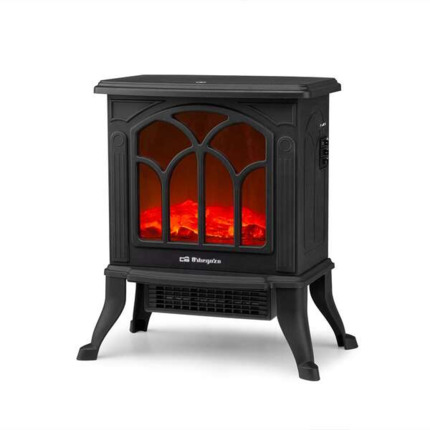 Orbegozo CM 9020 Chimenea Electrica Elegance - Efecto Fuego Real - Calefactor Ceramico - Termostato Regulable - DiseÃ±o Tradicional