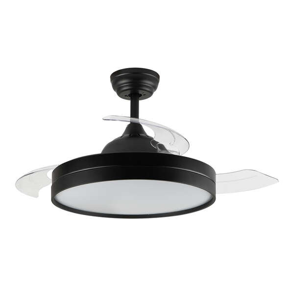 Orbegozo CP 137105 Ventilador de Techo Elegance Eficiente y Silencioso - Aspas Retractiles - Motor DC - Luz LED - Mando a Distan