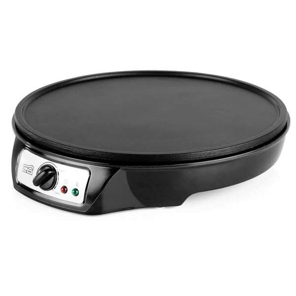 Orbegozo Crepera CM 2360 Maquina para Crepes Versatil y Facil de Usar - Superficie Antiadherente - Temperatura Ajustable - Luces