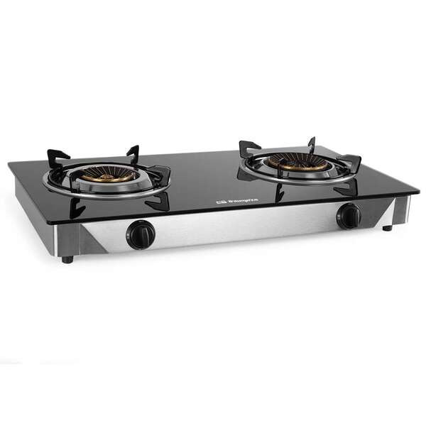 Orbegozo FO 2720 Hornillo a Gas Elegance - Encendido Piezoelectrico - Quemadores de Triple Corona - Seguridad Ffd - Diseño Resi