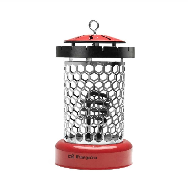 Orbegozo LO 8000 Estufa Electrica Compacta y Segura - Potencia 400W - Gancho Incorporado - Rejilla de Seguridad - 2 Niveles de C