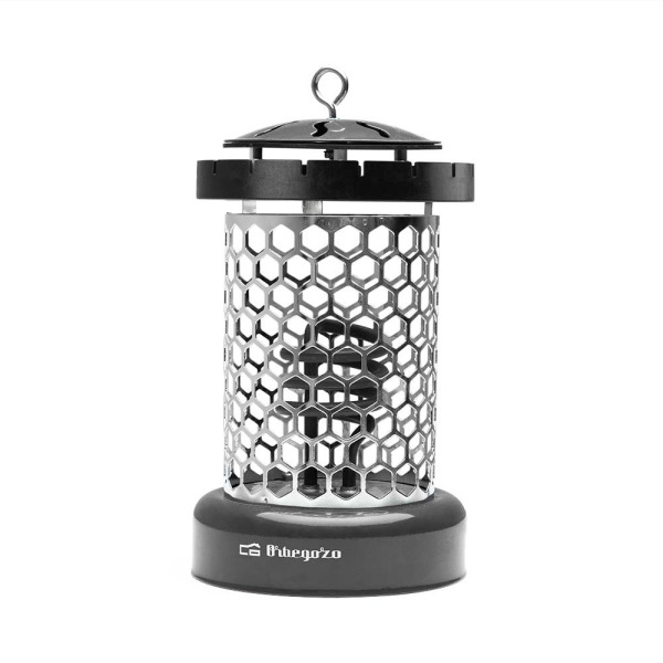 Orbegozo LO 8005 Estufa Electrica Compacta y Segura - Potencia 400W - Gancho Incorporado - Rejilla de Seguridad - 2 Niveles de C