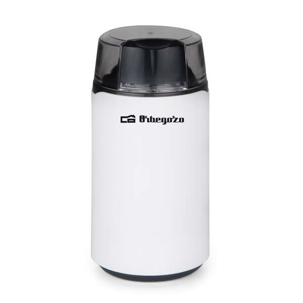 Orbegozo MO 3200 Molinillo de Cafe - Potencia de 200W para Molienda Fina - Cuchilla de Acero Inoxidable Duradera - DiseÃ±o Compa