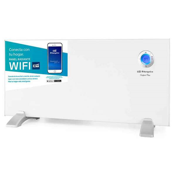 Orbegozo REW 1500 Panel Radiante Wi-Fi Inteligente - Control por Voz - Deteccion de Ventanas Abiertas - Programacion Diaria y Se