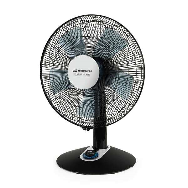 Orbegozo TF 0149 Ventilador de Sobremesa Elegante y Potente - Potencia de 60W - 2 Velocidades + Turbo + Silent - Diametro de 40c