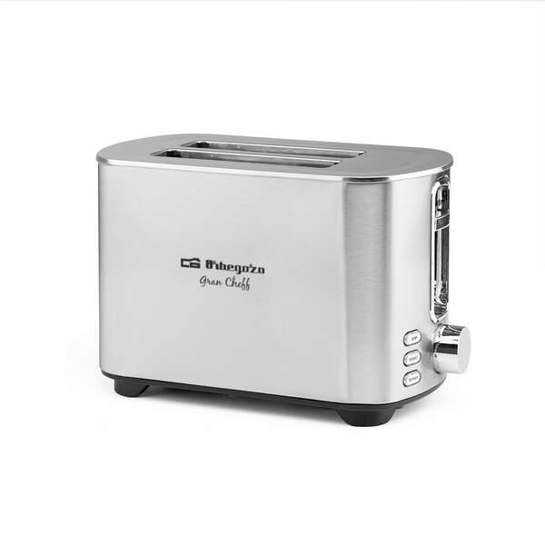 Orbegozo TO 5030 Tostadora de Doble Rebanada - Potente y Versatil Tostador con 6 Niveles de Tostado - Funciones de Recalentamien